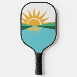 Flag of Coral Springs, Florida Pickleball Paddle