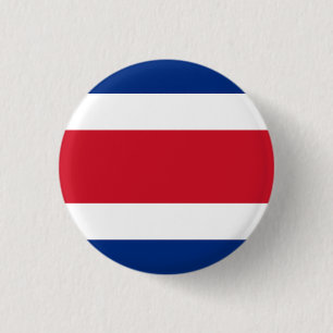 Flag of Costa Rica 3 Cm Round Badge