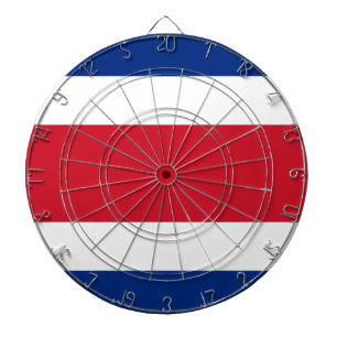 Flag of Costa Rica Dartboard