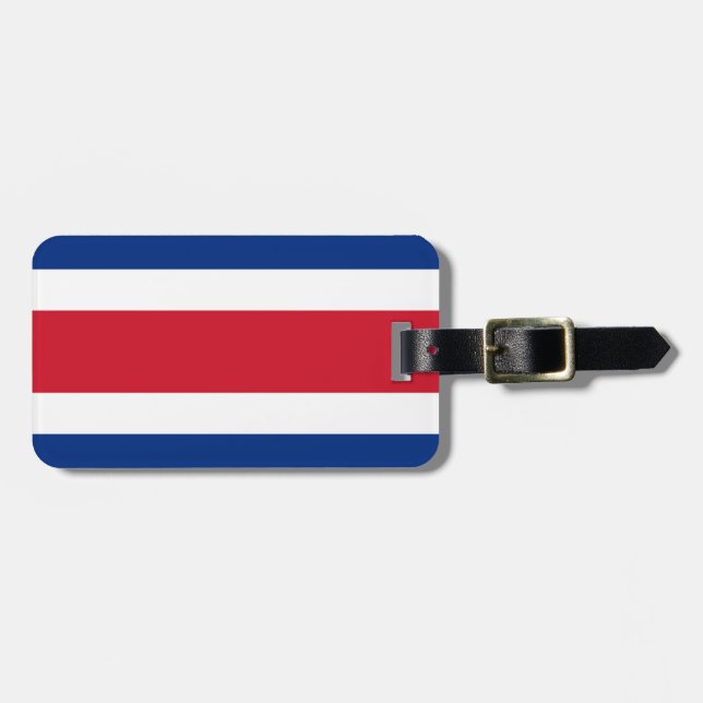 Flag of Costa Rica Luggage Tag (Front Horizontal)