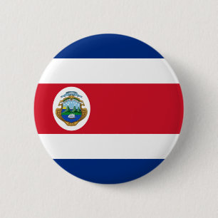 Flag of Costa Rica on Pin / Button Badge