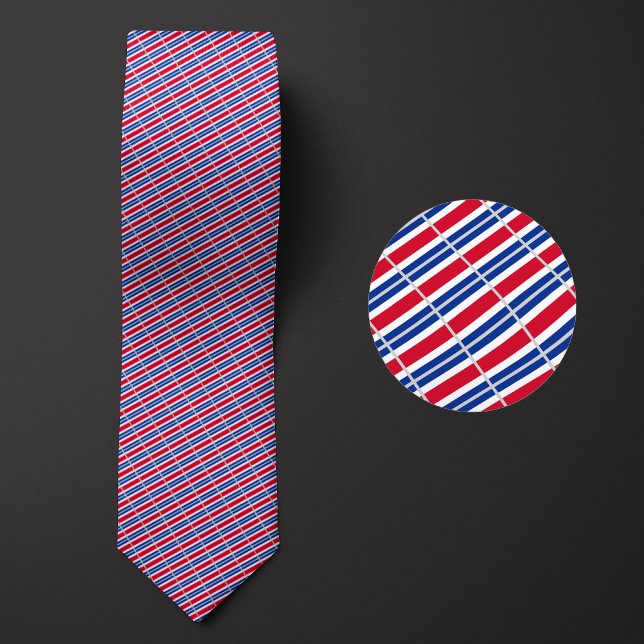 Flag of Costa Rica Pattern Tie (Creator Uploaded)