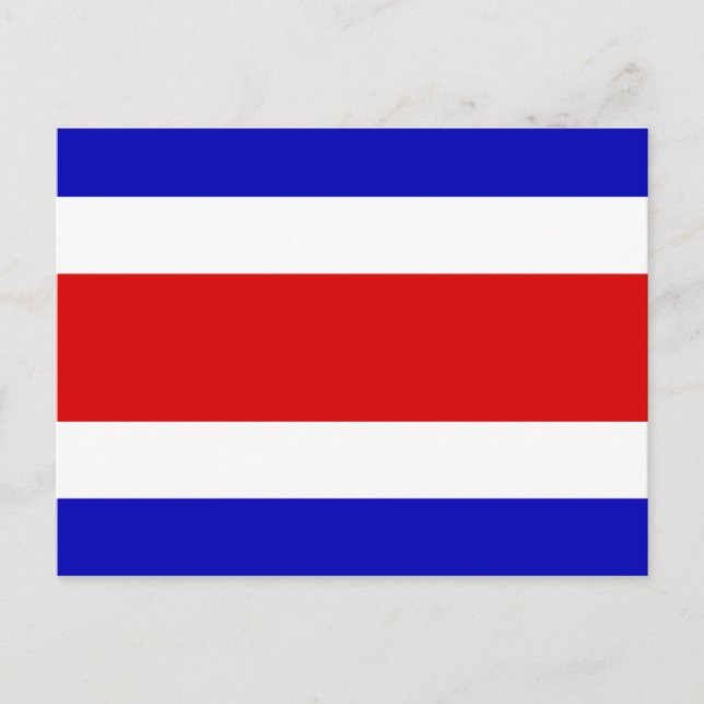 Flag of Costa Rica Postcard (Front)