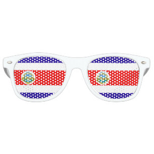 Flag of Costa Rica Retro Sunglasses