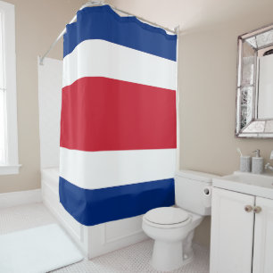 Flag of Costa Rica Shower Curtain