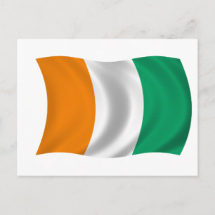 Flag of Cote d'Ivoire - Ivory Coast Postcard