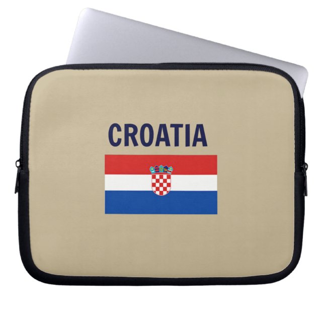 Flag of Croatia Laptop Sleeve (Front)