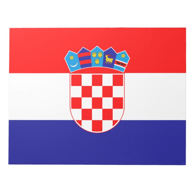 Flag of Croatia Notepad (Front)