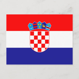 Flag of Croatia Postcard
