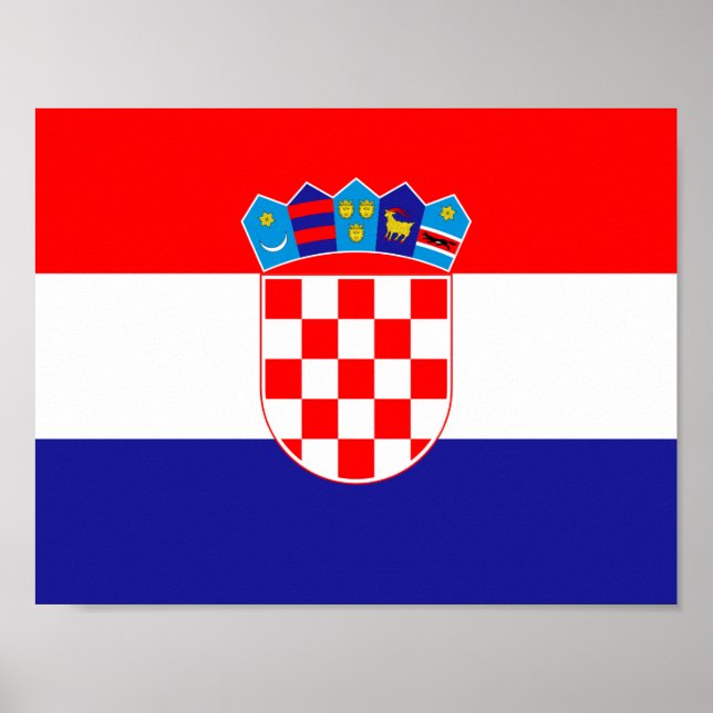 Flag of Croatia Poster (Front)