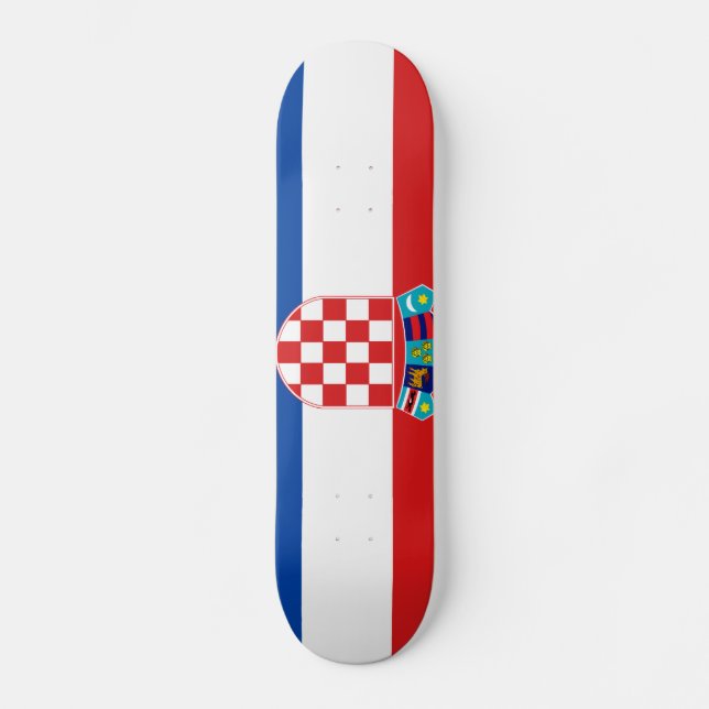 Flag of Croatia Skateboard (Front)