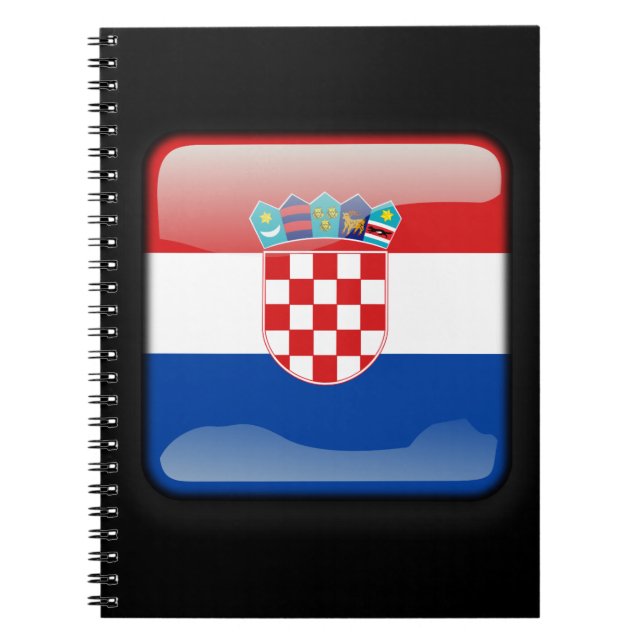 Flag of Croatia Spiral Notebook (Front)