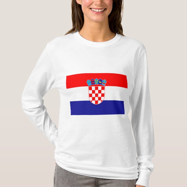 Flag of Croatia T-Shirt (Front)