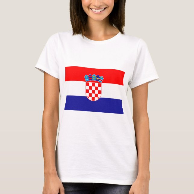 Flag of Croatia T-Shirt (Front)