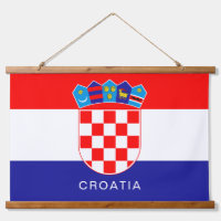 Flag of Croatia With Custom Text