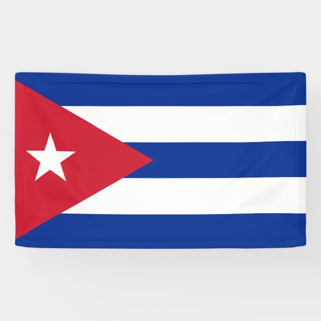 Flag of Cuba Banner (Horizontal)