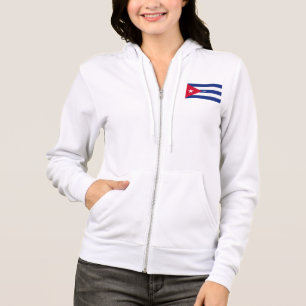 Flag of Cuba design zip hoodie