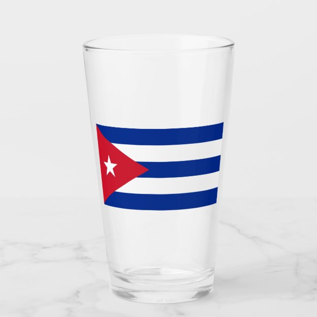 Flag of Cuba Glass (Front)