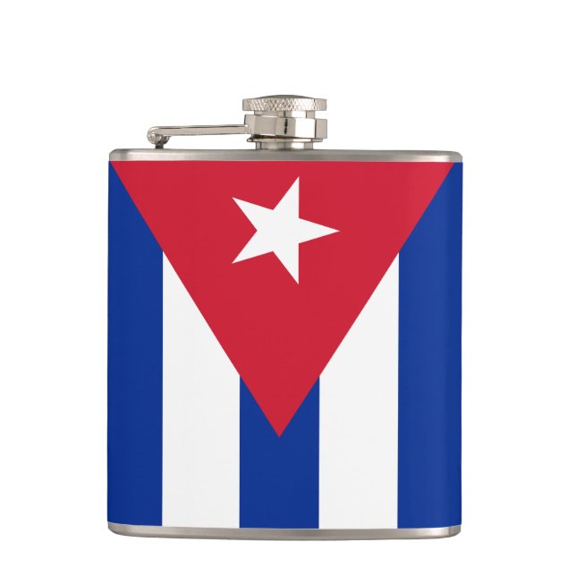 Flag of Cuba Hip Flask (Front)