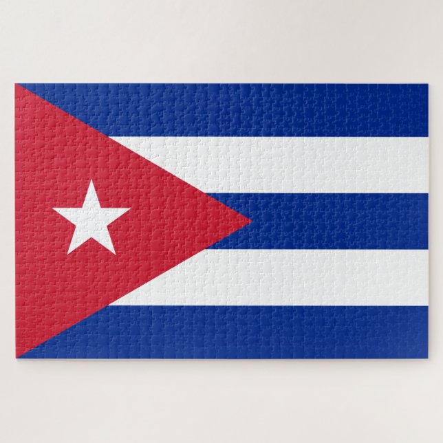 Flag of Cuba Jigsaw Puzzle (Horizontal)