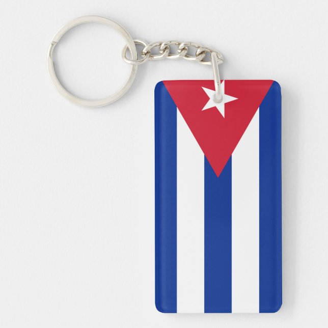 Flag of Cuba Key Ring (Front)