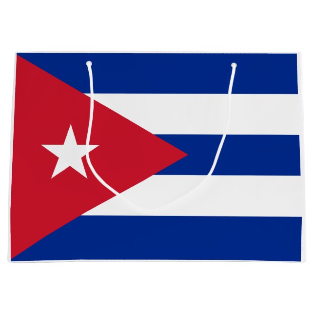 Flag of Cuba Large Gift Bag (Front)
