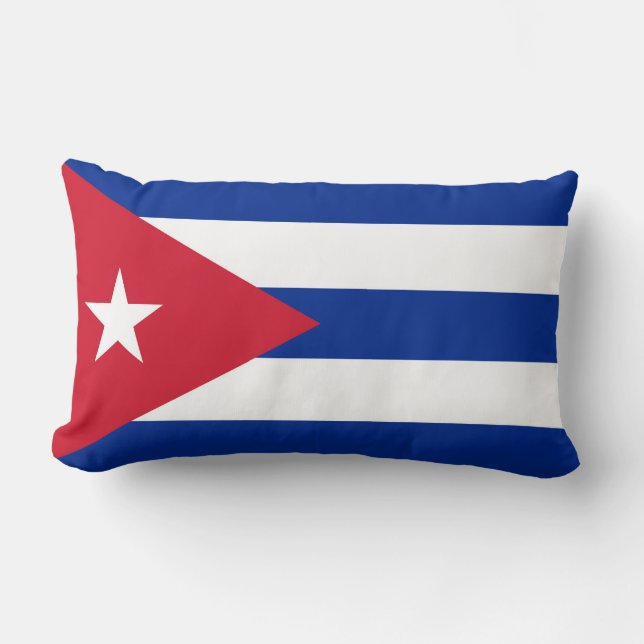 Flag of Cuba Lumbar Cushion (Front)