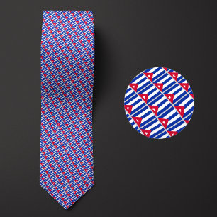 Flag of Cuba Pattern Tie