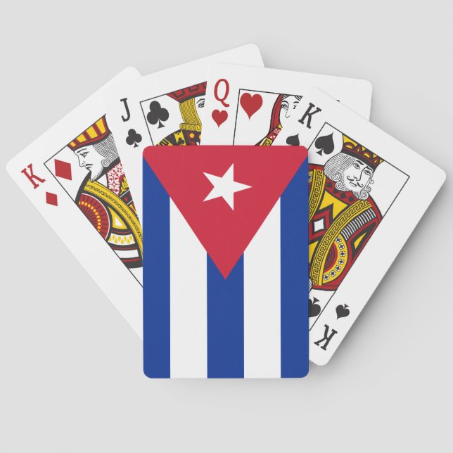 Flag of Cuba Playing Cards (Back)