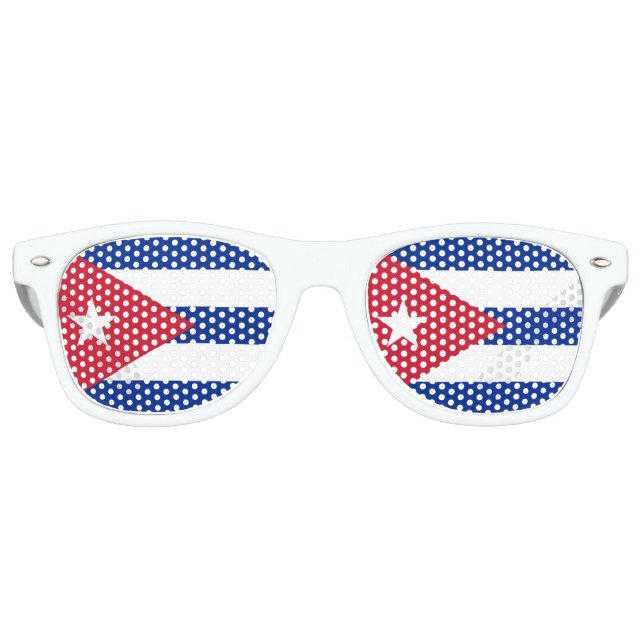 Flag of Cuba Retro Sunglasses (Front)