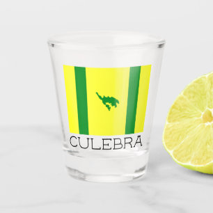 Flag of Culebra, Puerto Rico Shot Glass