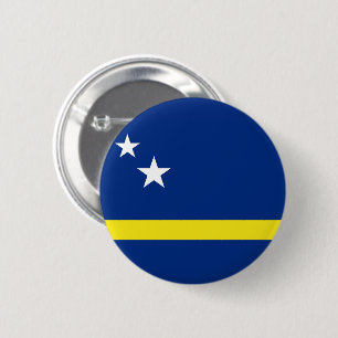 Flag of Curacao 6 Cm Round Badge