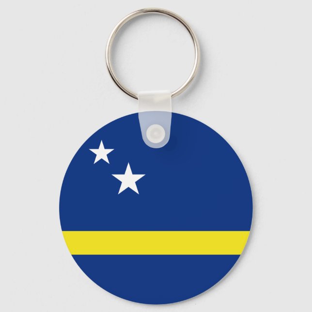 Flag of Curacao Key Ring (Front)