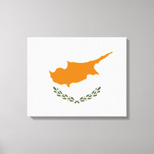Flag of Cyprus (Greek Cypriot) Canvas Print