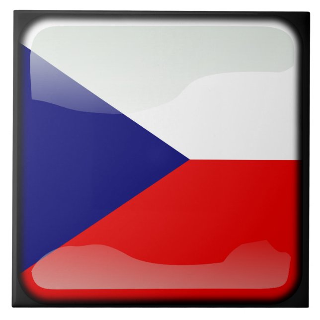 Flag of Czech Republic Tile (Front)
