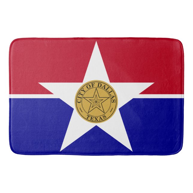 Flag of Dallas (Texas) Bath Mat (Front)