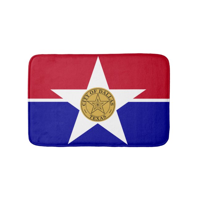 Flag of Dallas, Texas Bath Mat (Front)