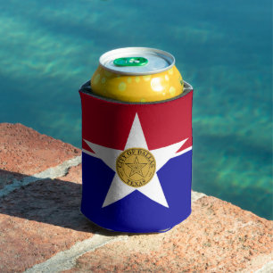 Flag of Dallas, Texas Can Cooler