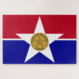 Flag of Dallas (Texas) Jigsaw Puzzle