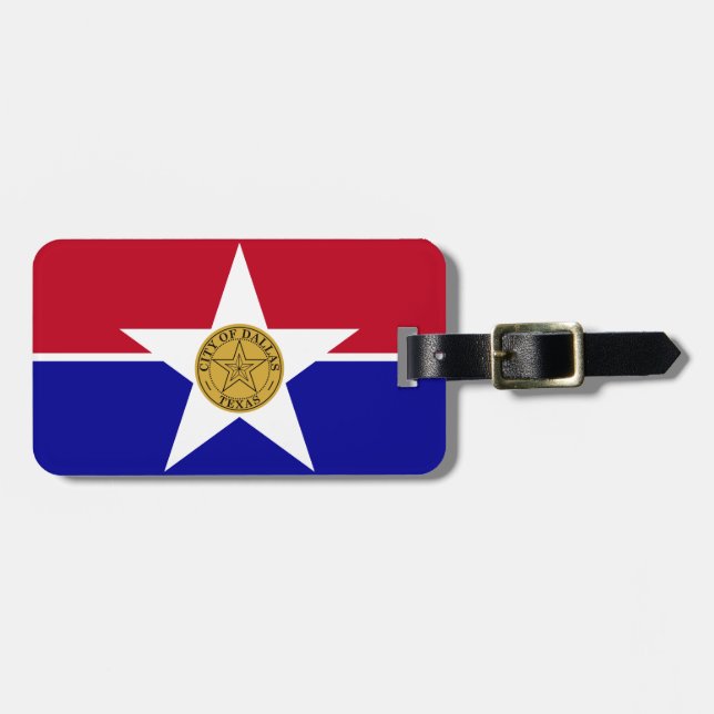 Flag of Dallas, Texas Luggage Tag (Front Horizontal)