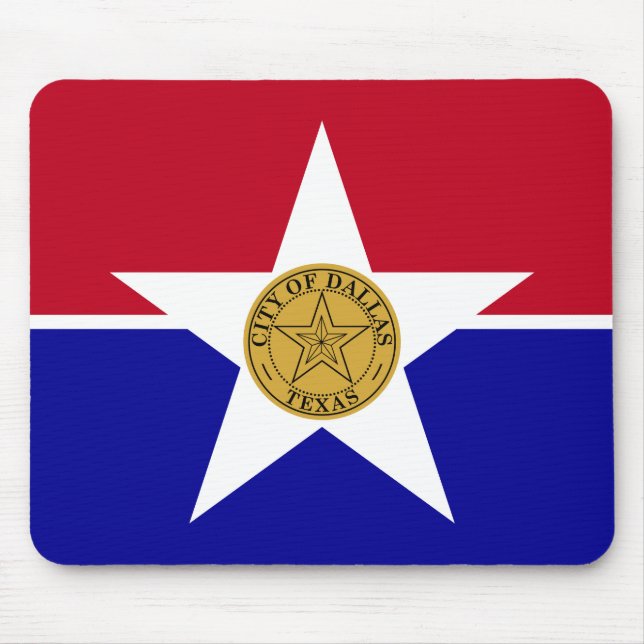Flag of Dallas (Texas) Mouse Pad (Front)