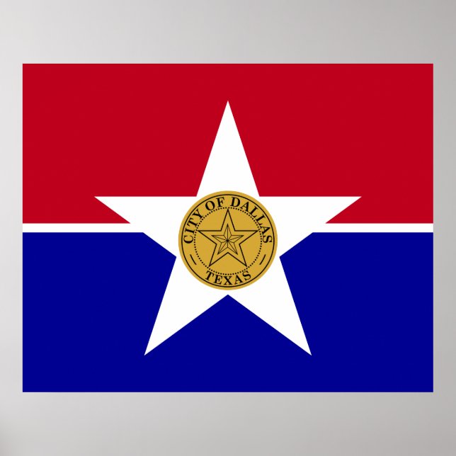 Flag of Dallas (Texas) Poster (Front)