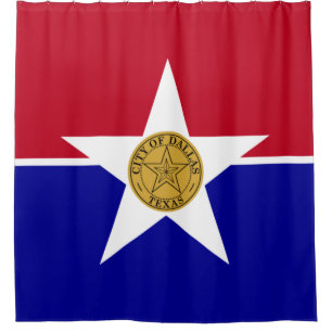 Flag of Dallas (Texas) Shower Curtain