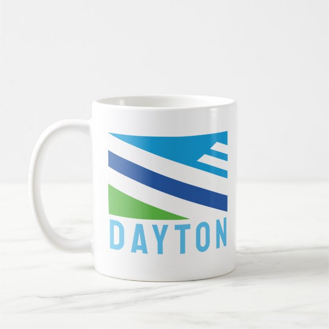 Flag of Dayton, Ohio (2021) Coffee Mug (Left)