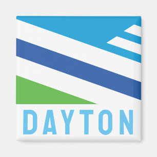 Flag of Dayton, Ohio (2021) Magnet