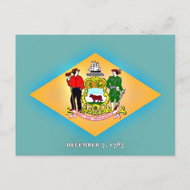 Flag of Delaware  Postcard (Front)