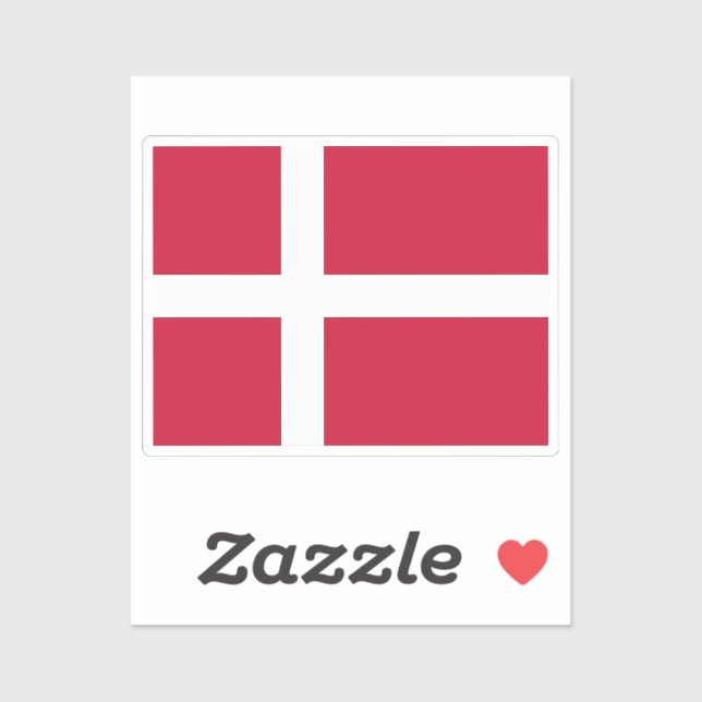Flag of Denmark custom-cut  (Sheet)