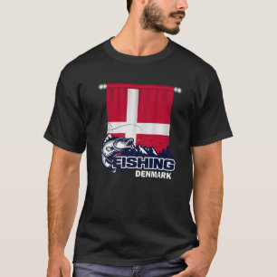 Flag Of Denmark - Fishing In Denmark Fishing T-Shirt