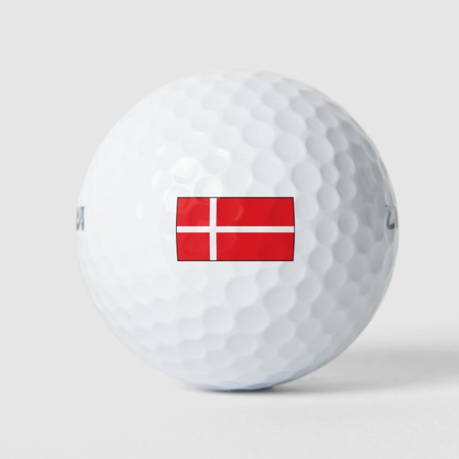 Flag of Denmark Golf Balls (Front)
