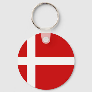 Flag of Denmark Key Ring